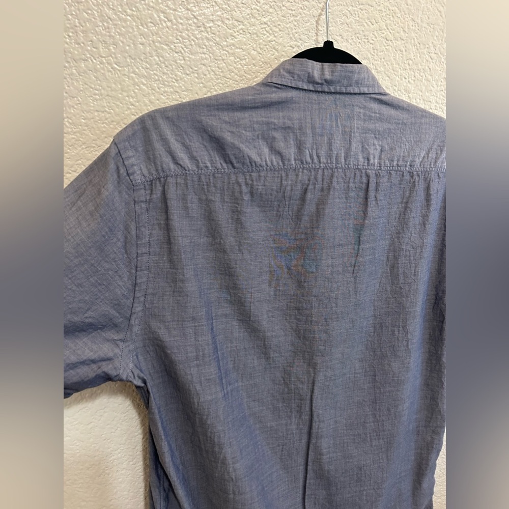 Small Bespoken Slate Linen Button Down - Picture 6 of 8